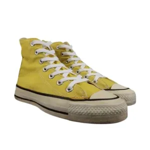 Converse USA Shoes Mens 5.5 Sneakers Chuck Taylor All Star Yellow Hi Top 80s 90s