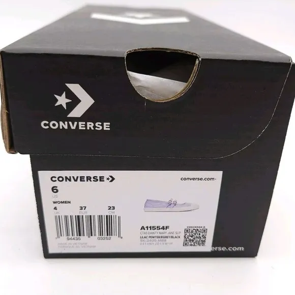 Converse (Womens 6) Chuck‎ Taylor All Star Dainty Mary Jane Shoes Lilac Purple