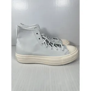 Converse Womens Chuck Taylor All Star Lift Hi Light Blue Platform Shoes Size 9.5