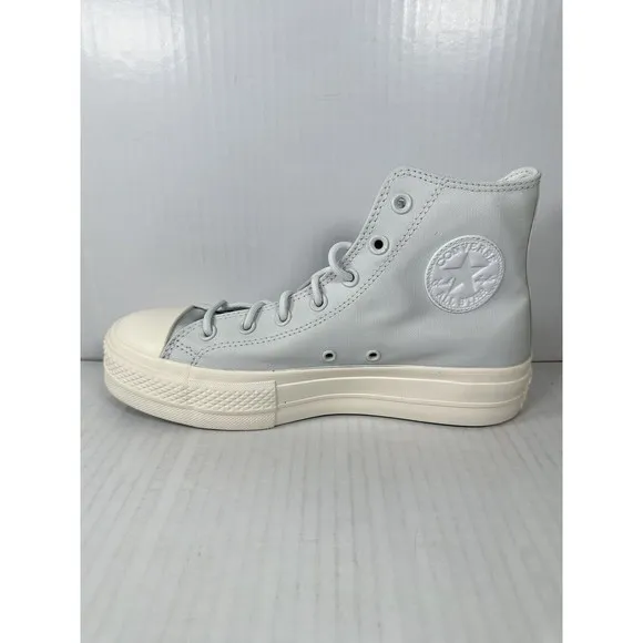 Converse Womens Chuck Taylor All Star Lift Hi Light Blue Platform Shoes Size 9.5