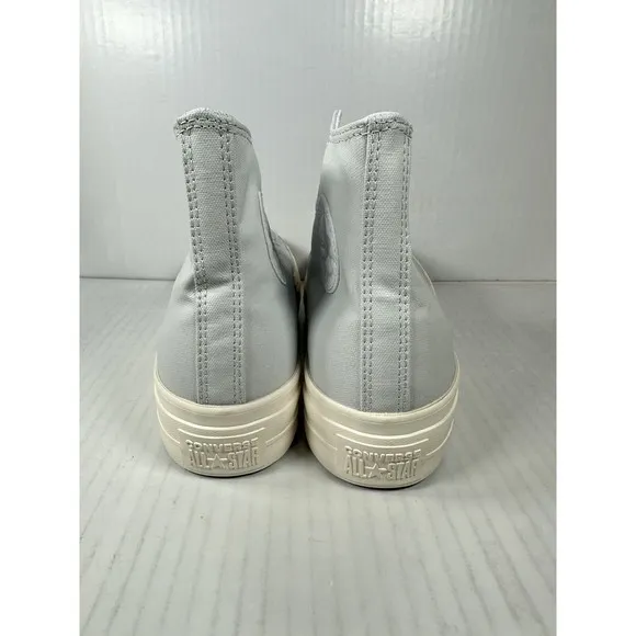 Converse Womens Chuck Taylor All Star Lift Hi Light Blue Platform Shoes Size 9.5