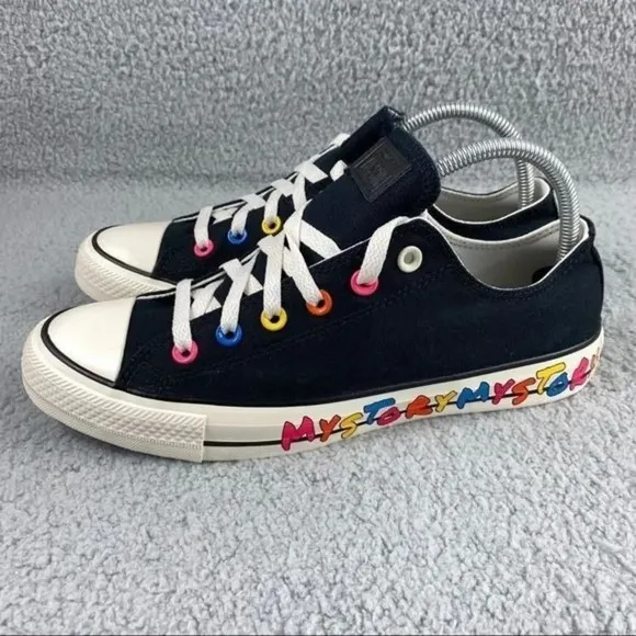 Converse shoes chuck Taylor All Star Ox My Story Sneakers Mens 9.5 Black Unisex‎