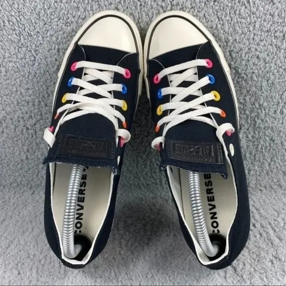 Converse shoes chuck Taylor All Star Ox My Story Sneakers Mens 9.5 Black Unisex‎