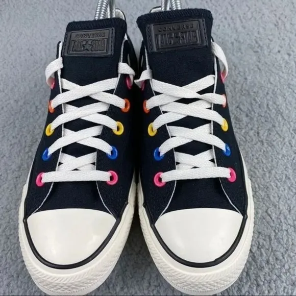 Converse shoes chuck Taylor All Star Ox My Story Sneakers Mens 9.5 Black Unisex‎