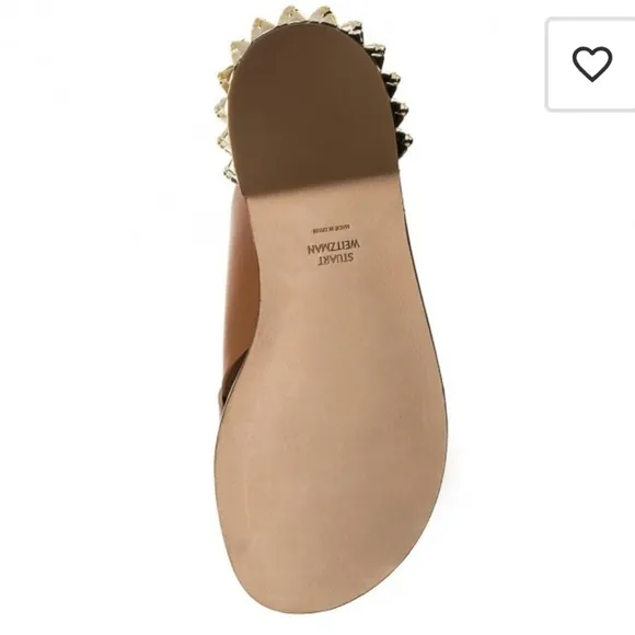 COPY - STUART WEITZMAN TAN LEATHER CRISS-CROSS SLIP-ON FLATS WOMEN'S SIZE 7.5