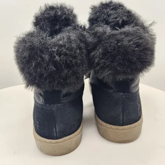 Cougar boots women's 10 black suede fur Dubliner waterproof winter comfy new$140