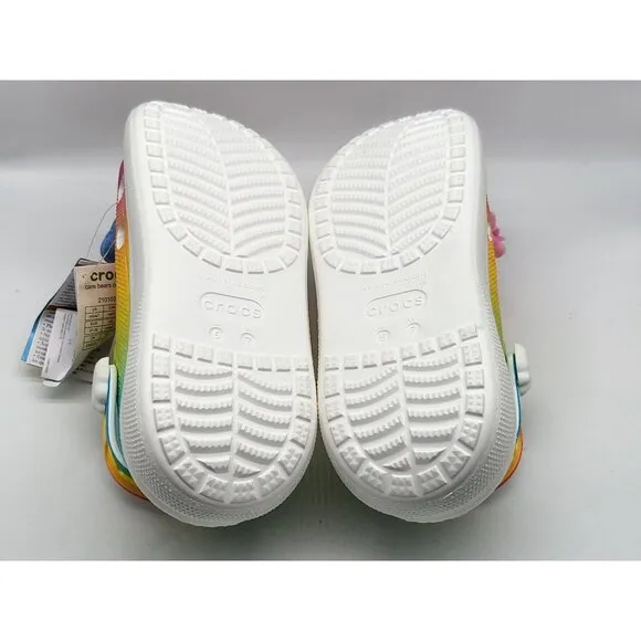 Crocs Care Bears Crush Clog Light-Up Rainbow Womens Size 7 Shoes