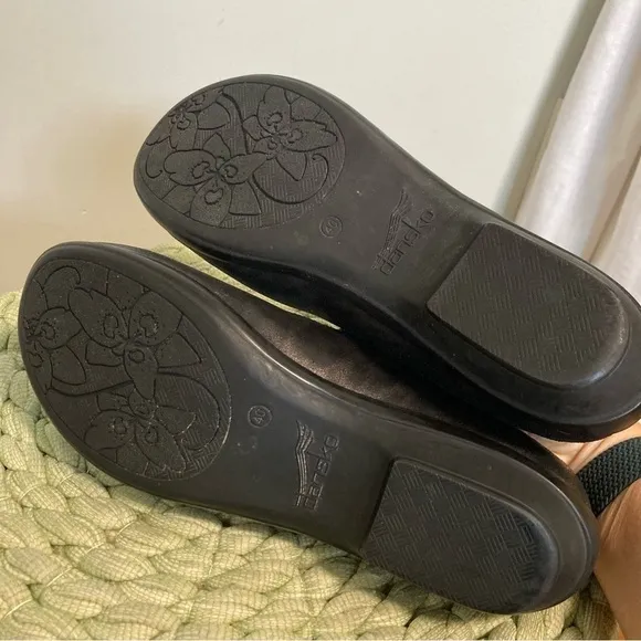 Dansko Black Opal Leopard Print Mary Jane Comfort Shoes