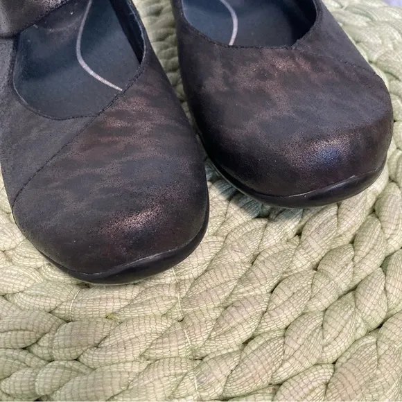 Dansko Black Opal Leopard Print Mary Jane Comfort Shoes