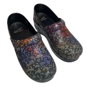 Dansko Clogs Women’s 37 Black Multicolor Platform Mules Comfort Nursing Shoes