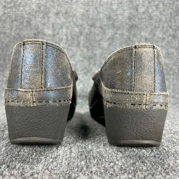 Dansko Mary Jane Clogs Womens 39 EU 8.5-9 Blue Distressed Leather Nursing Shoes