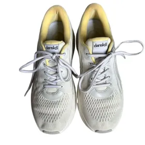 Dansko Pace Walking Sneaker Womens‎ 8.5 Athletic Tennis Shoe Yellow and White
