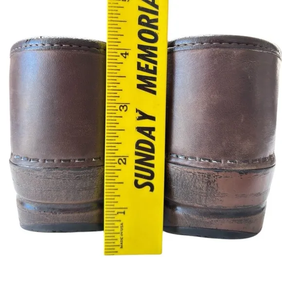 Dansko Professional Clogs Brown Leather Suede Nursing Shoes EU 40 US 9.5 / 10