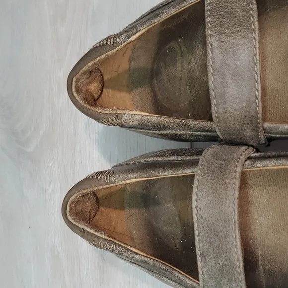 Dansko Women Kate Comfort Distressed Leather Mary Jane Clogs shoes sz 39/8.5-9