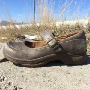 Dansko Women Kate Comfort Distressed Leather Mary Jane Clogs shoes sz 39/8.5-9
