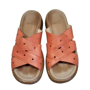 Dansko Women Leather Comfort Crisscross Straps Sandals shoes sz 38 US 7.5-8