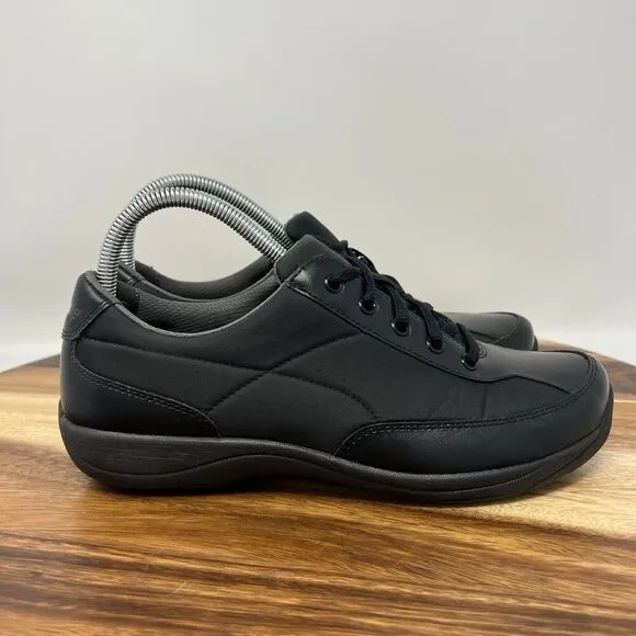 Dansko Women’s US Size 8.5-9/EU 39 Emma Black Leather and Nylon Comfort Shoes