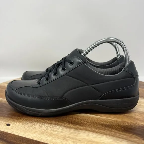 Dansko Women’s US Size 8.5-9/EU 39 Emma Black Leather and Nylon Comfort Shoes