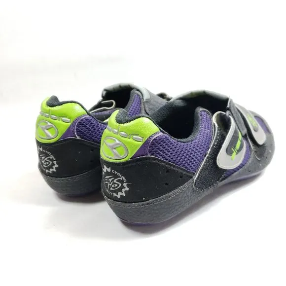 Diadora Cyclist Shoes Men's Size 6.5 Black Purple Mesh with Cleats