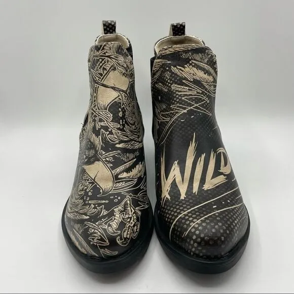 DOGO Wild Eve Printed Vegan Leather Chelsea Boots