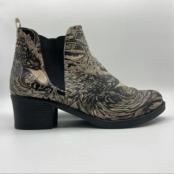 DOGO Wild Eve Printed Vegan Leather Chelsea Boots