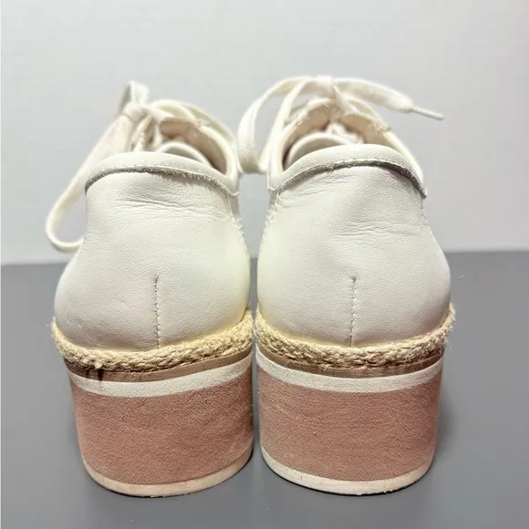 DOLCE VITA Telah White Mesh Platform Shoes