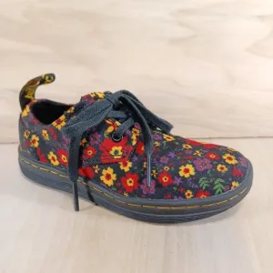 Dr. Doc Martens Air Wair Floral Pattern Flower Print Shoes (Kids Size 9)