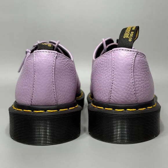 Dr Martens 1461 W/Zip Womens Size 6 Low Top Oxford Shoes Orchid Purple Leather
