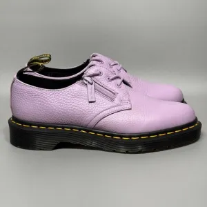 Dr Martens 1461 W/Zip Womens Size 6 Low Top Oxford Shoes Orchid Purple Leather