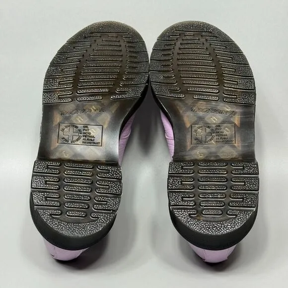 Dr Martens 1461 W/Zip Womens Size 6 Low Top Oxford Shoes Orchid Purple Leather