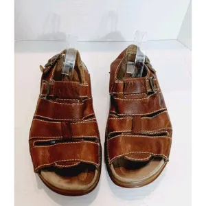 Dr Martens Mens Brown Leather Fishermen Sandals Size 12