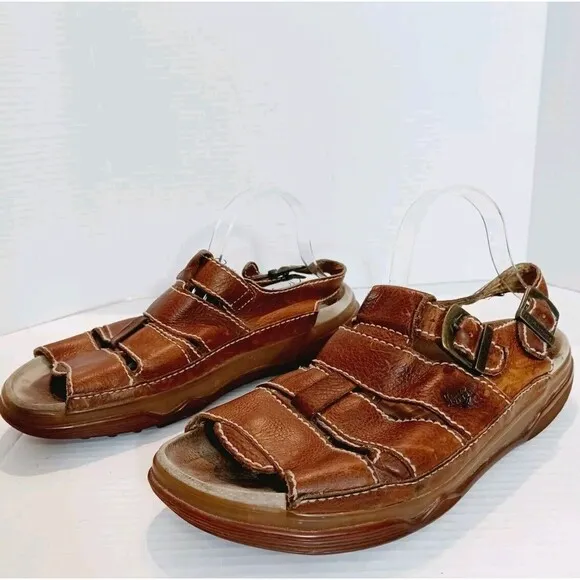 Dr Martens Mens Brown Leather Fishermen Sandals Size 12