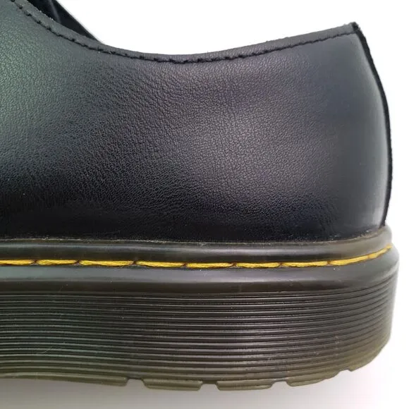 Dr Martens Zavala Lo Womens Size 8 Mens Sz 7 Black Leather Oxford Shoes