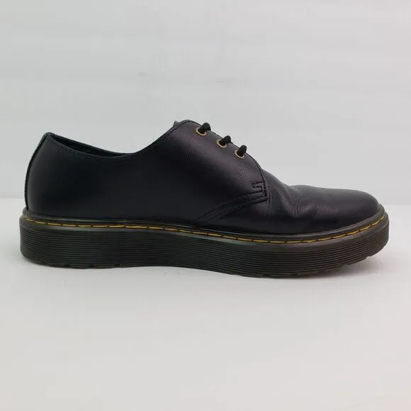 Dr Martens Zavala Lo Womens Size 8 Mens Sz 7 Black Leather Oxford Shoes