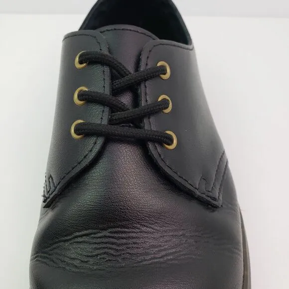 Dr Martens Zavala Lo Womens Size 8 Mens Sz 7 Black Leather Oxford Shoes