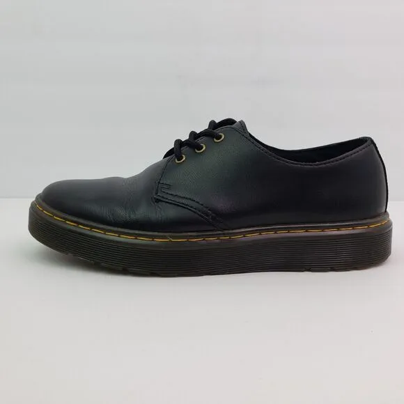 Dr Martens Zavala Lo Womens Size 8 Mens Sz 7 Black Leather Oxford Shoes