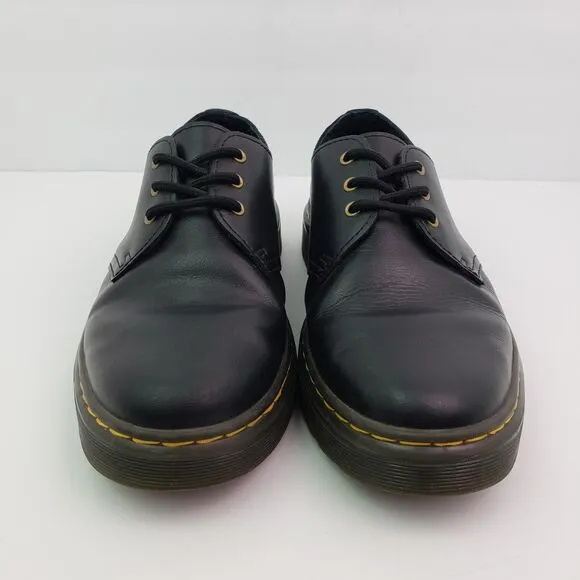 Dr Martens Zavala Lo Womens Size 8 Mens Sz 7 Black Leather Oxford Shoes