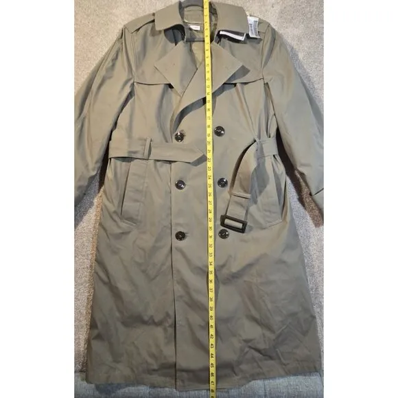 DSCP Valor Collection Liner All-Weather Military Trench Coat Olive USA Men's 38R