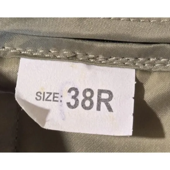 DSCP Valor Collection Liner All-Weather Military Trench Coat Olive USA Men's 38R