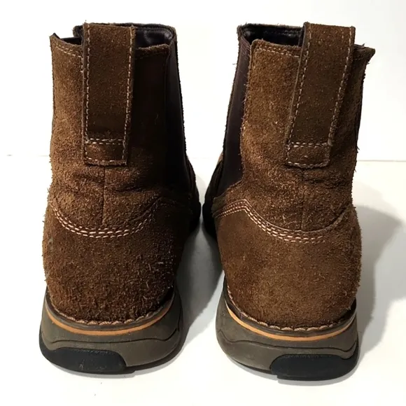 Dunham Chelsea Waterproof Suede Boots Brown Size 12 D EUC!!