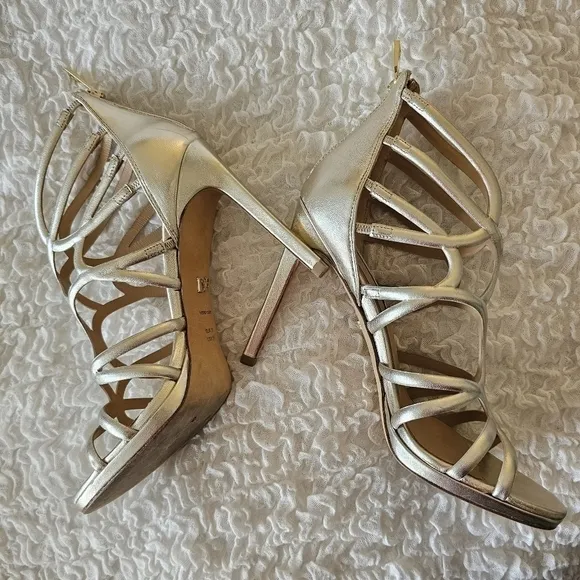 DVF Kalyan Gladiator Gold Sandal Size 8