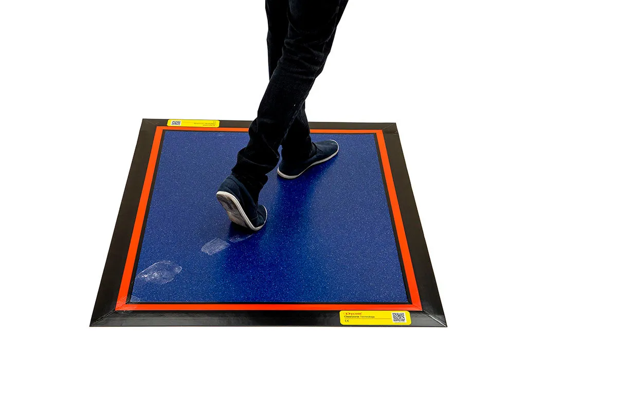 Dycem CZ01FS1212CO , Cleanzone Floor Mat System, 4' X 4', Cobalt