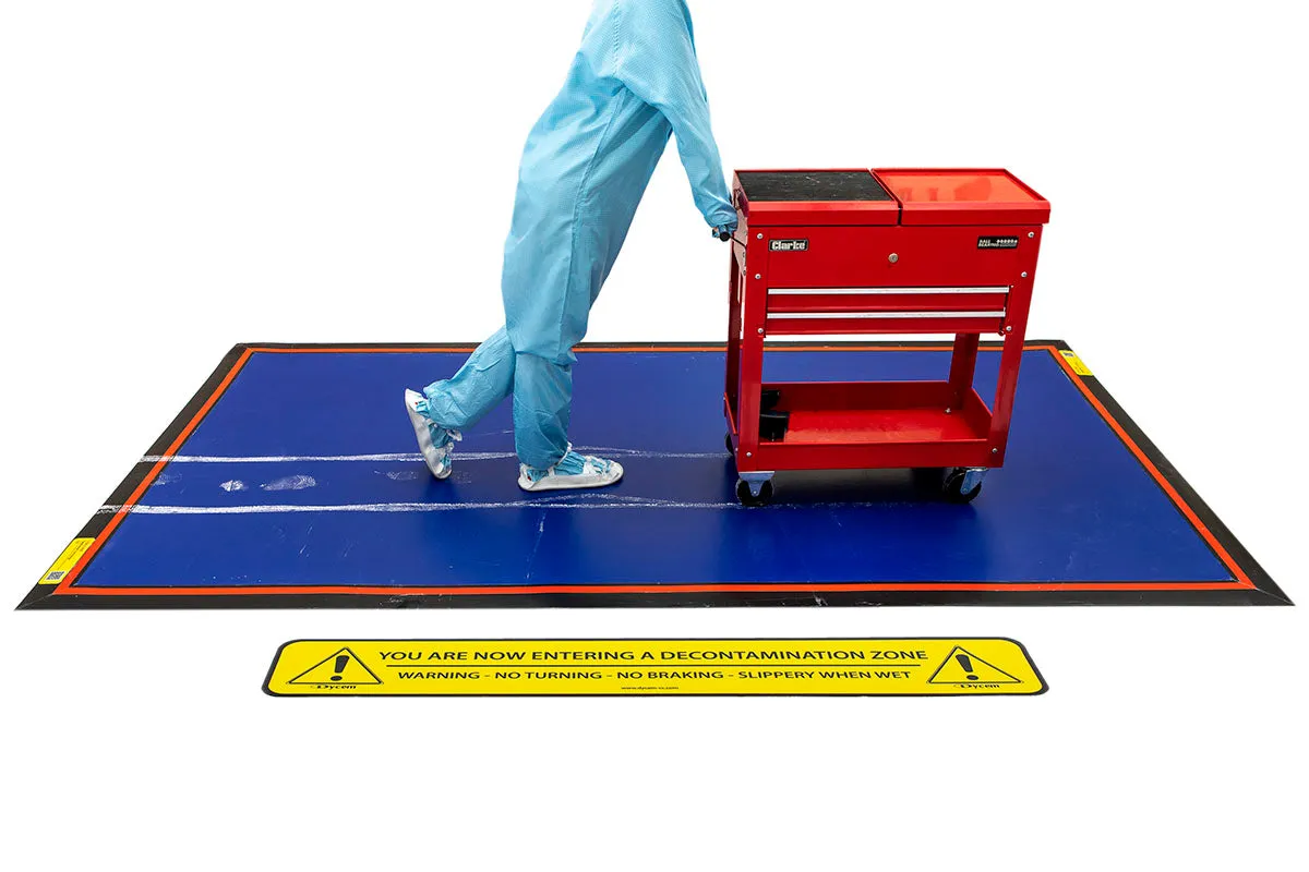 Dycem CZ01FS1230CO , Cleanzone Floor Mat System, 4' X 10', Cobalt