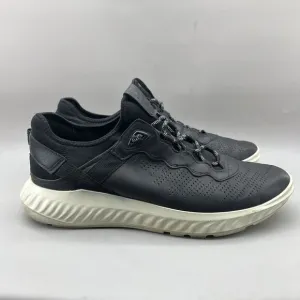 Ecco ATH-1FTM Danish Sneakers Men Size 12 US, 46 EU Black Leather Comfort Shoes