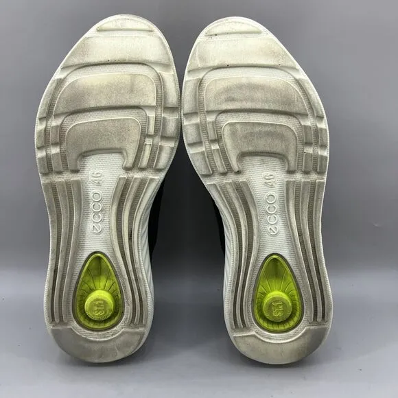 Ecco ATH-1FTM Danish Sneakers Men Size 12 US, 46 EU Black Leather Comfort Shoes