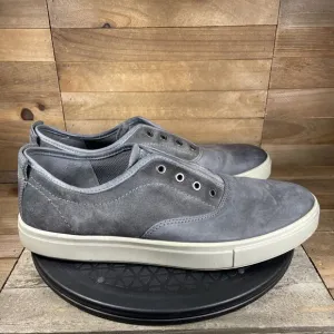 ECCO Kyle CVO Men's Size 10 Shoes Gray Leather Slip On Casual Comfort Sneakers