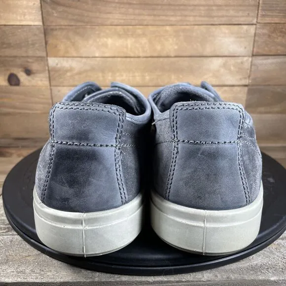ECCO Kyle CVO Men's Size 10 Shoes Gray Leather Slip On Casual Comfort Sneakers