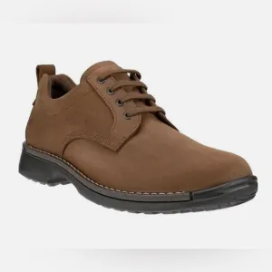 ECCO Men's Fusion Derby Cocoa Brown Plain Toe Lace Up Shoes Size 44EU-US10