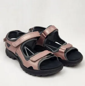 Ecco Pink Blush Yucatan Sport Strap Sandals
