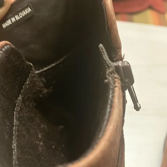ECCO Skyler Leather HYDROMAX Boots in Brandy 38 8